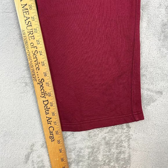 NIKE Sweatpants Mens Maroon Casual Loungewear Athletic Sweats Pockets Swoosh XL - Picture 7 of 8